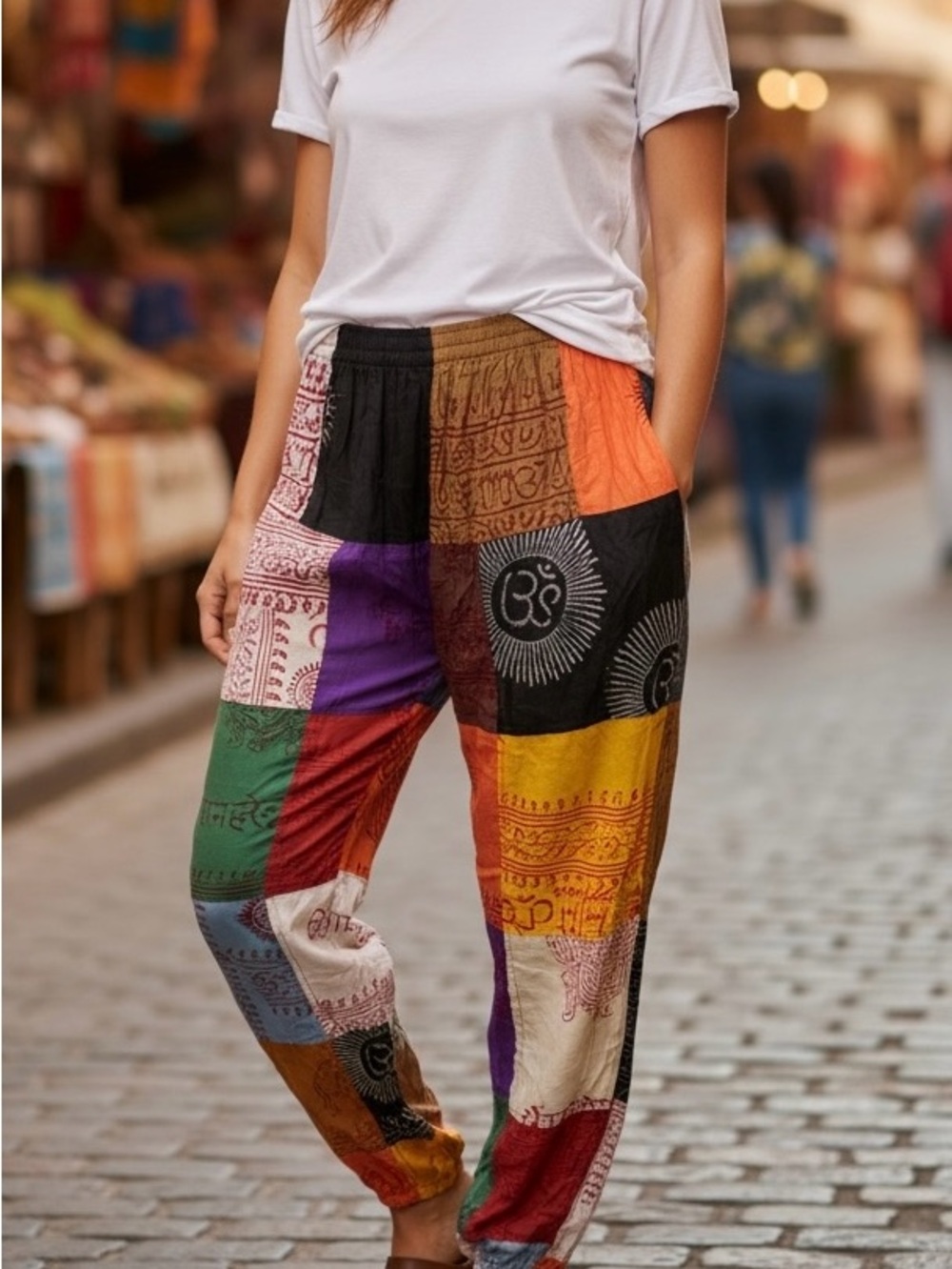 Kathmandu Bohemian Patchwork Jogger Pants - Multicolor